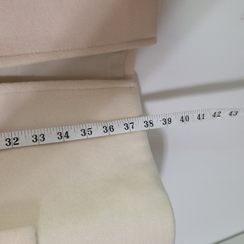 BCBG MAXAZRIA Cream Wool Blend Trench Coat —Size XS - Picture 15 of 15